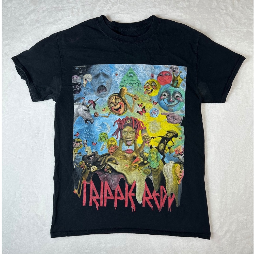 Trippie Redd Lifes a Trip Album Cover Graphic T-Shirt Black Small Hip Hop Tee